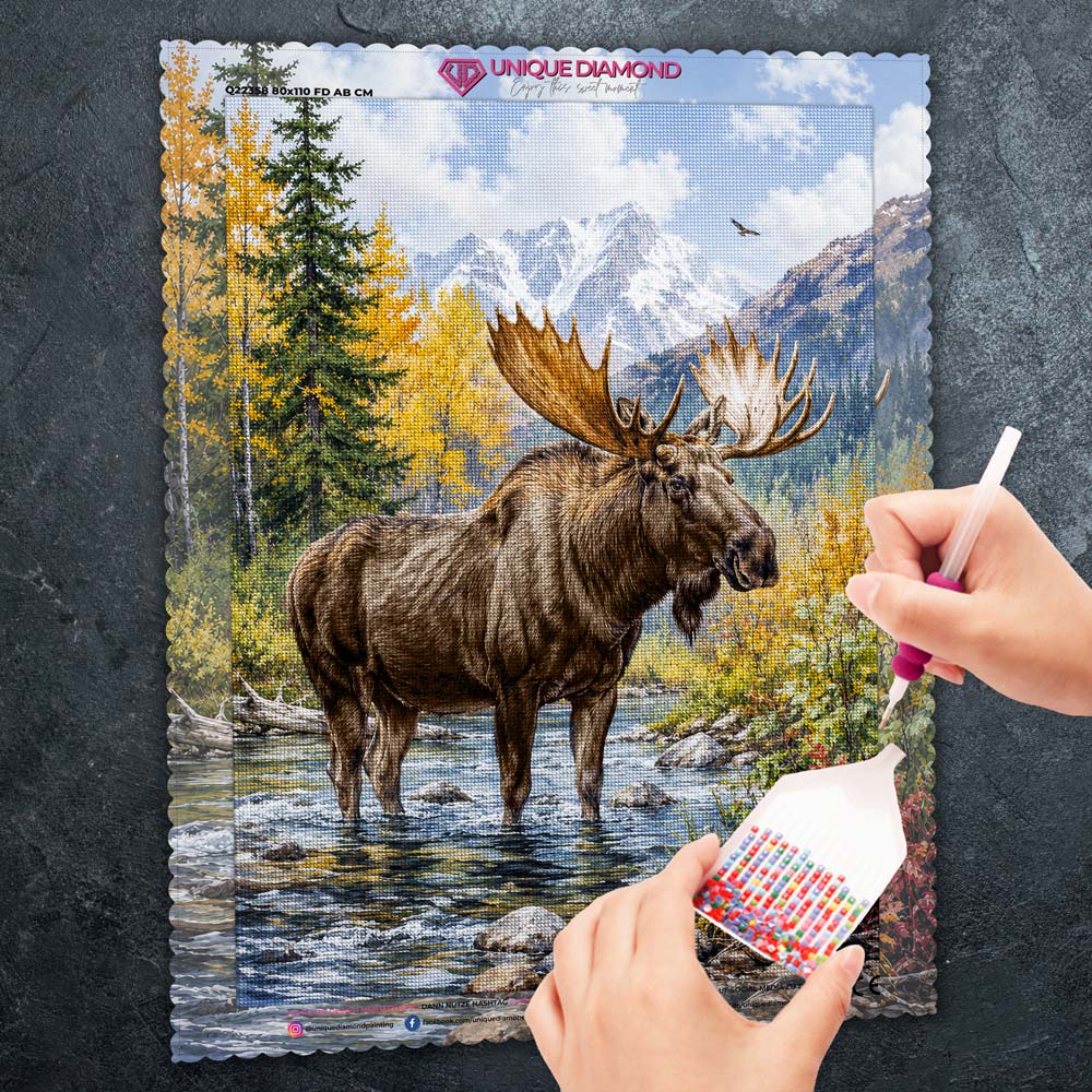 5D Diamond Painting – König der Bergtäler