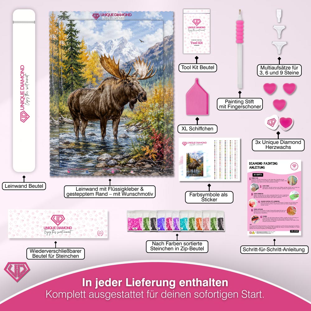 5D Diamond Painting – König der Bergtäler