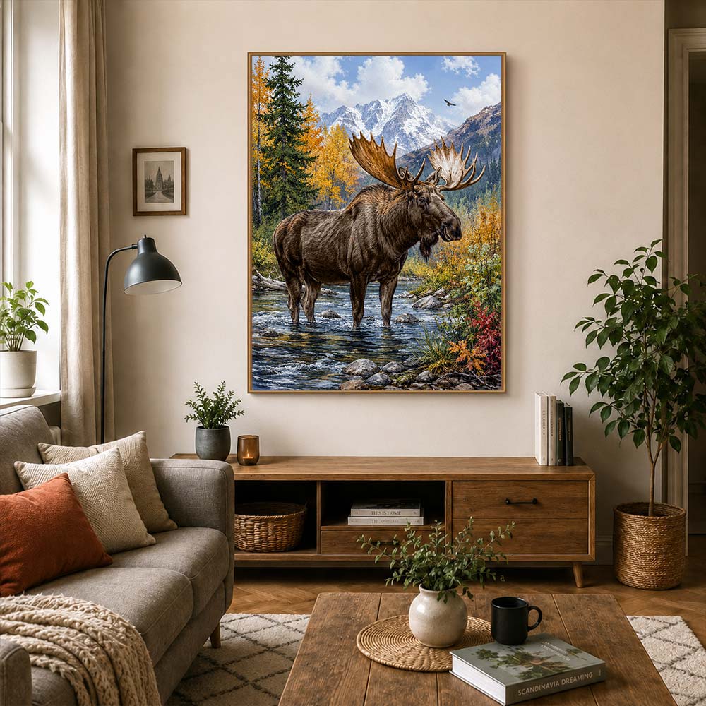 5D Diamond Painting – König der Bergtäler