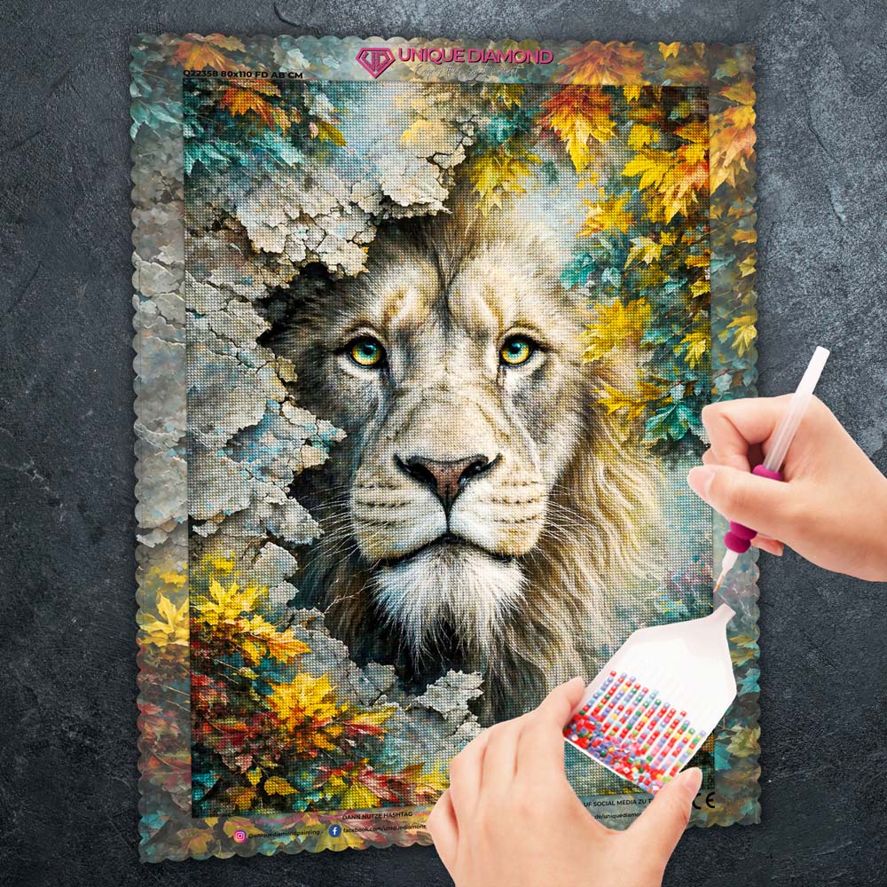 5D Diamond Painting – König des Herbstwaldes