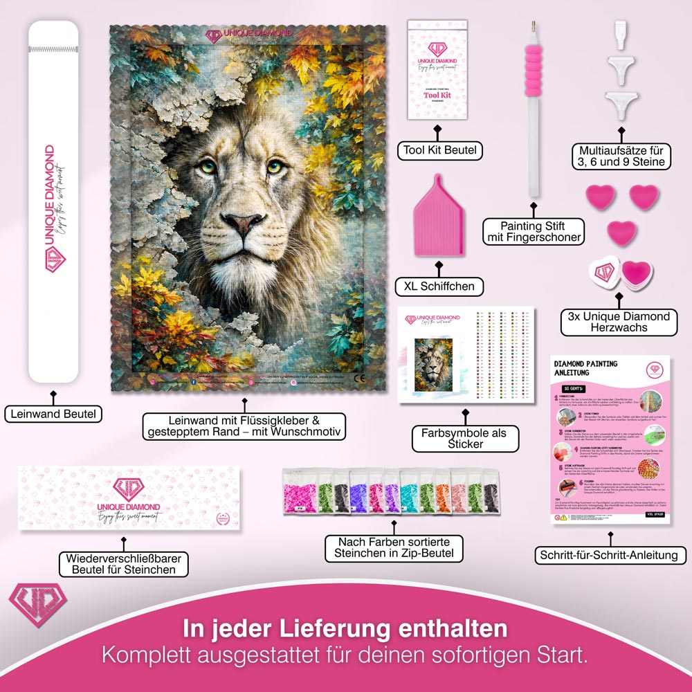 5D Diamond Painting – König des Herbstwaldes