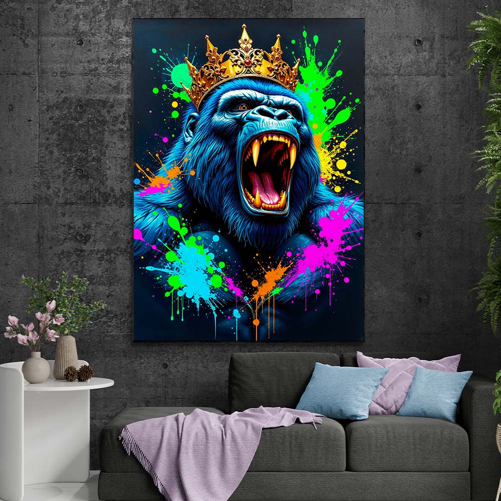 5D Diamond Painting – Königlicher Gorilla, Unique-Diamond