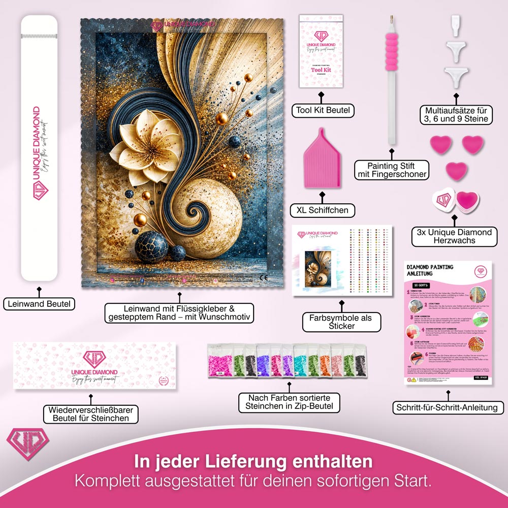 5D Diamond Painting – Kosmische Blüte der Harmonie
