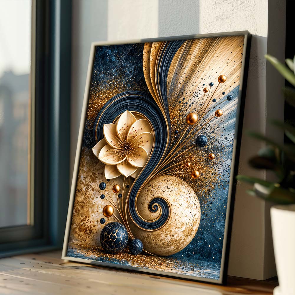 5D Diamond Painting – Kosmische Blüte der Harmonie