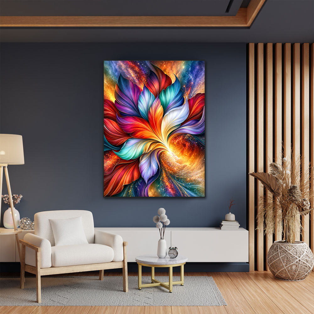5D Diamond Painting – Kosmische Blütenharmonie