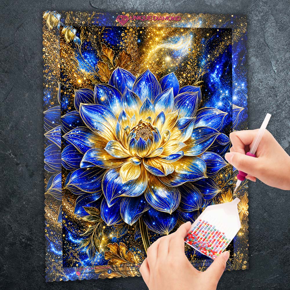 5D Diamond Painting – Kosmische Lotus-Elegie