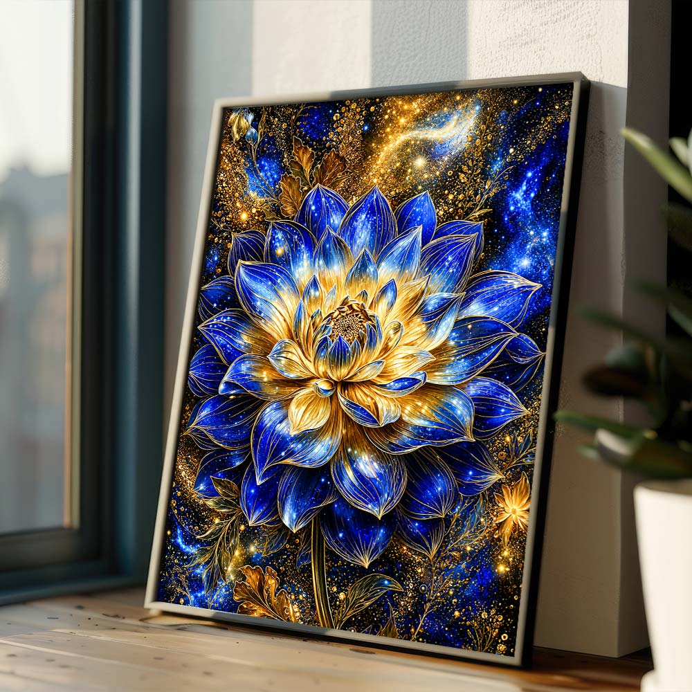 5D Diamond Painting – Kosmische Lotus-Elegie