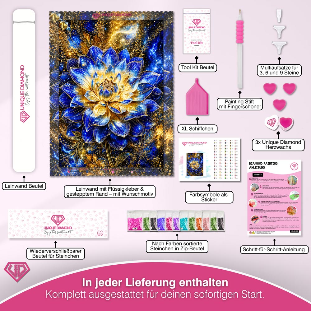5D Diamond Painting – Kosmische Lotus-Elegie