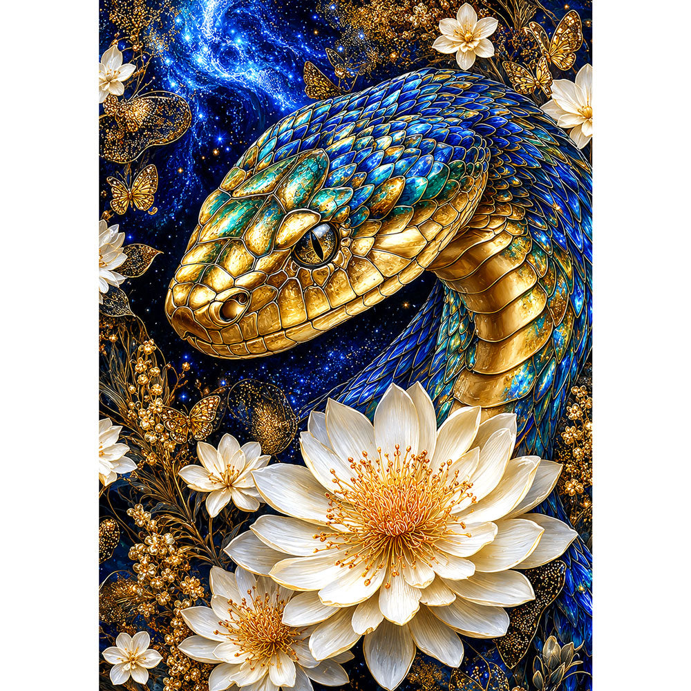 5D Diamond Painting – Kosmische Schuppenpoesie | Unique Diamond
