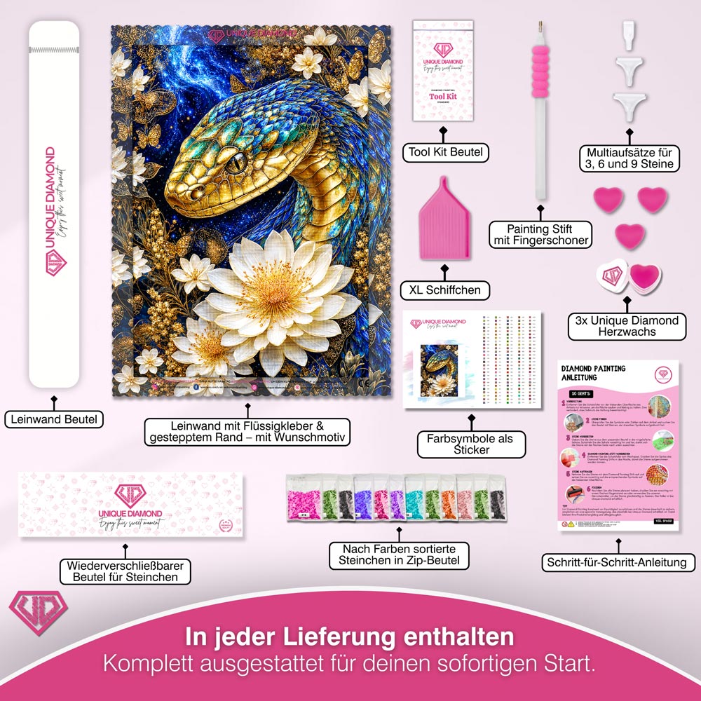 5D Diamond Painting – Kosmische Schuppenpoesie