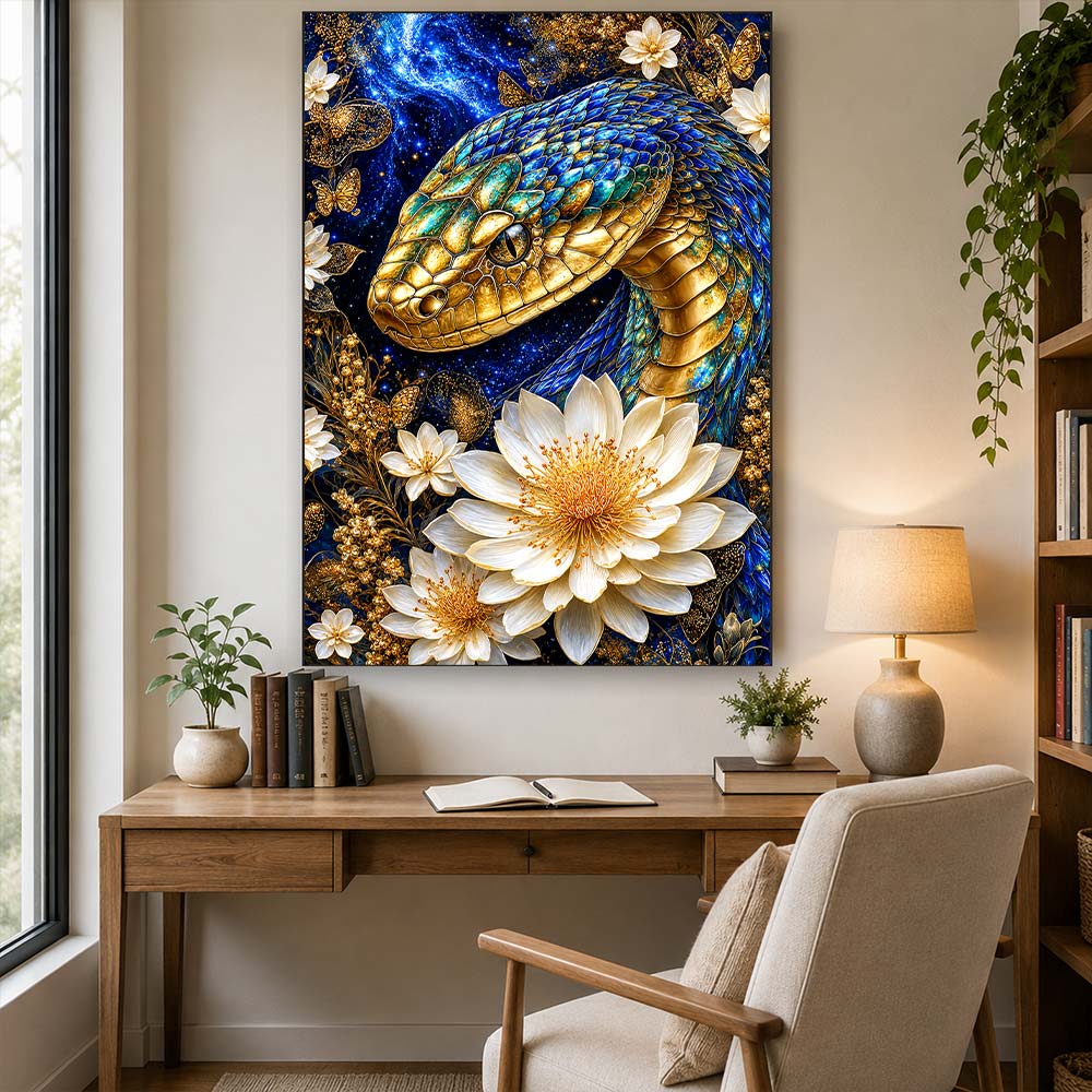 5D Diamond Painting – Kosmische Schuppenpoesie