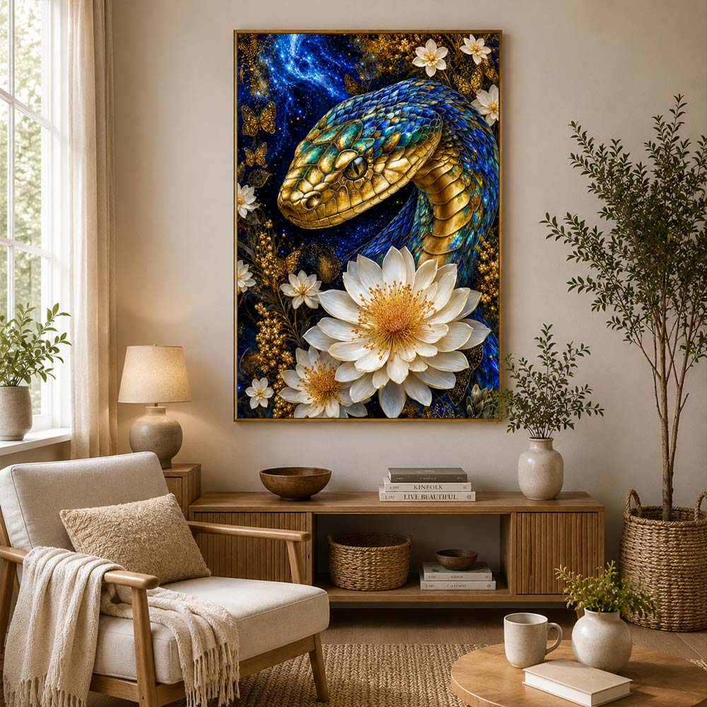 5D Diamond Painting – Kosmische Schuppenpoesie