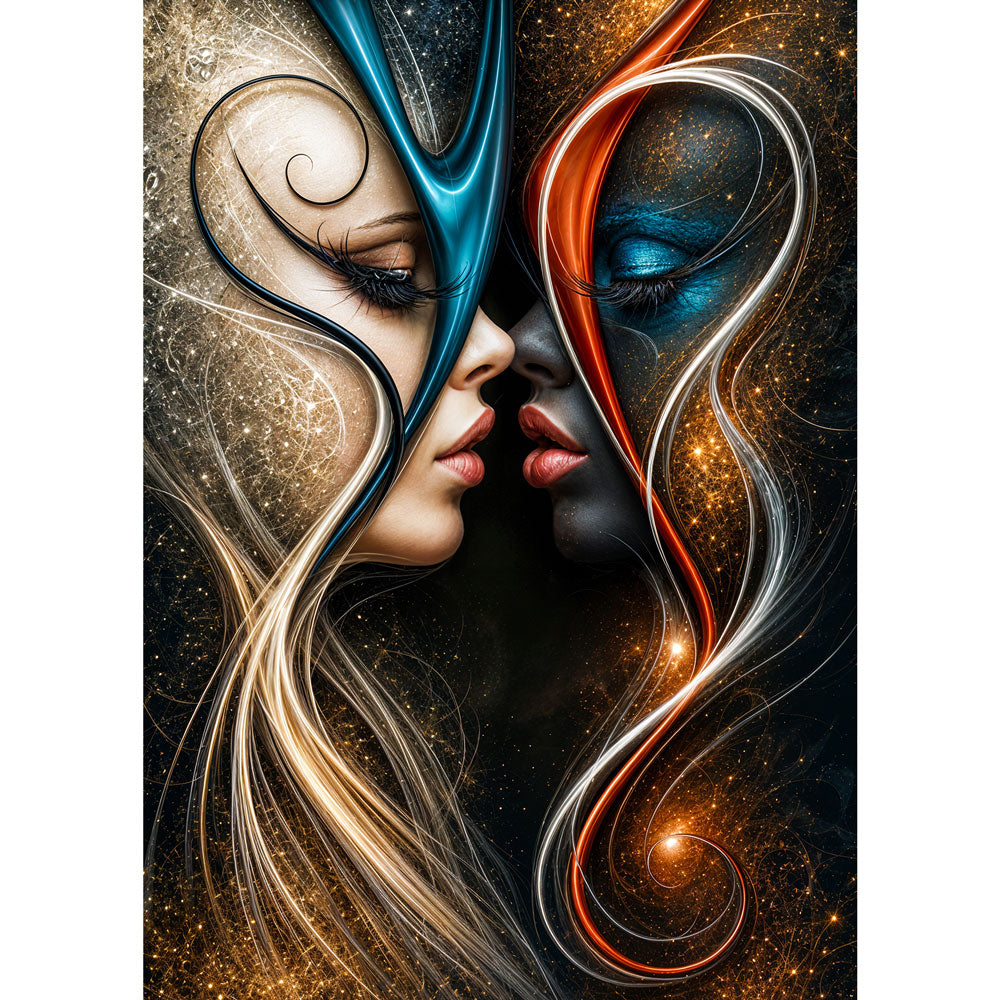5D Diamond Painting – Kosmische Seelenharmonie | Unique Diamond
