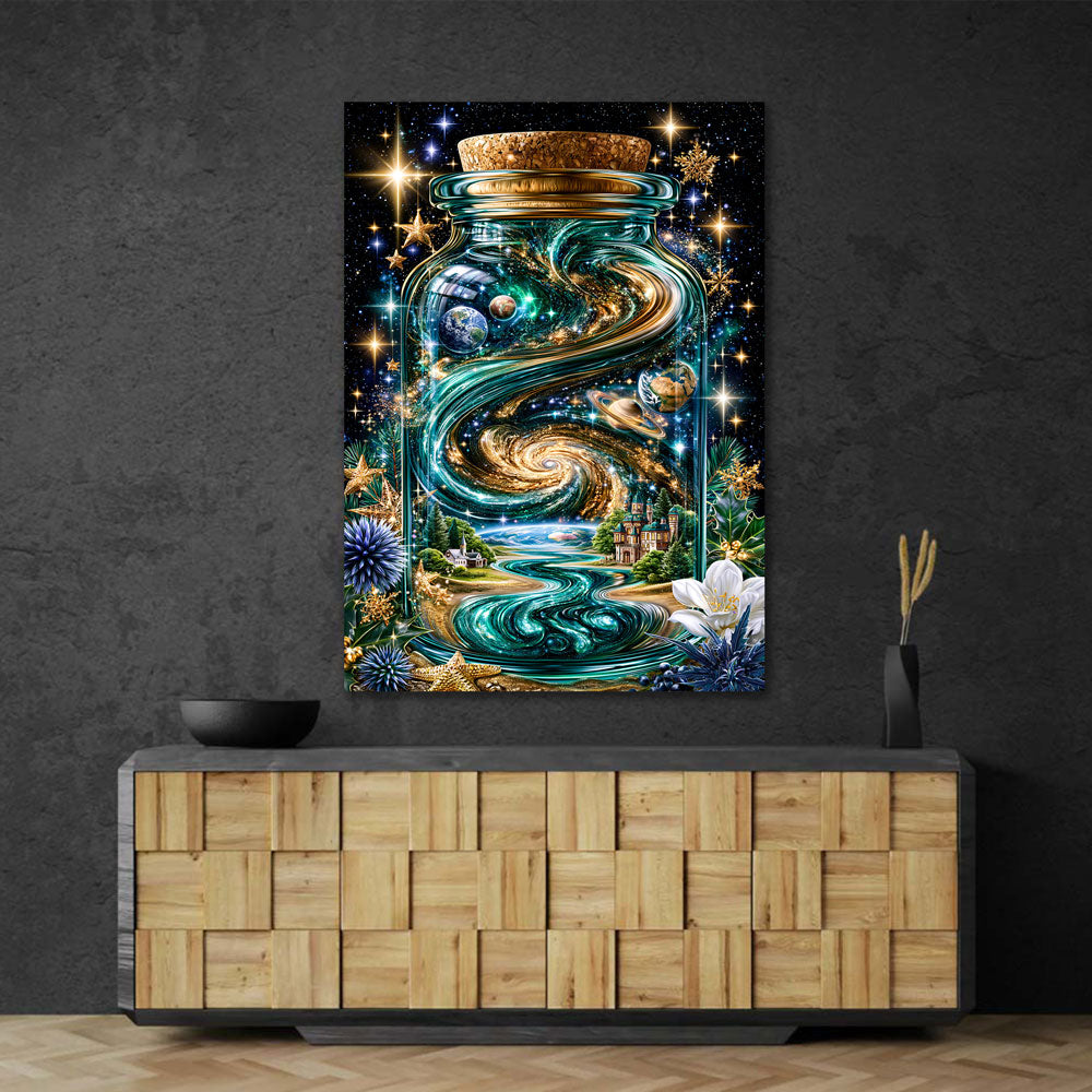 5D Diamond Painting – Kosmos im Glas der Ewigkeit