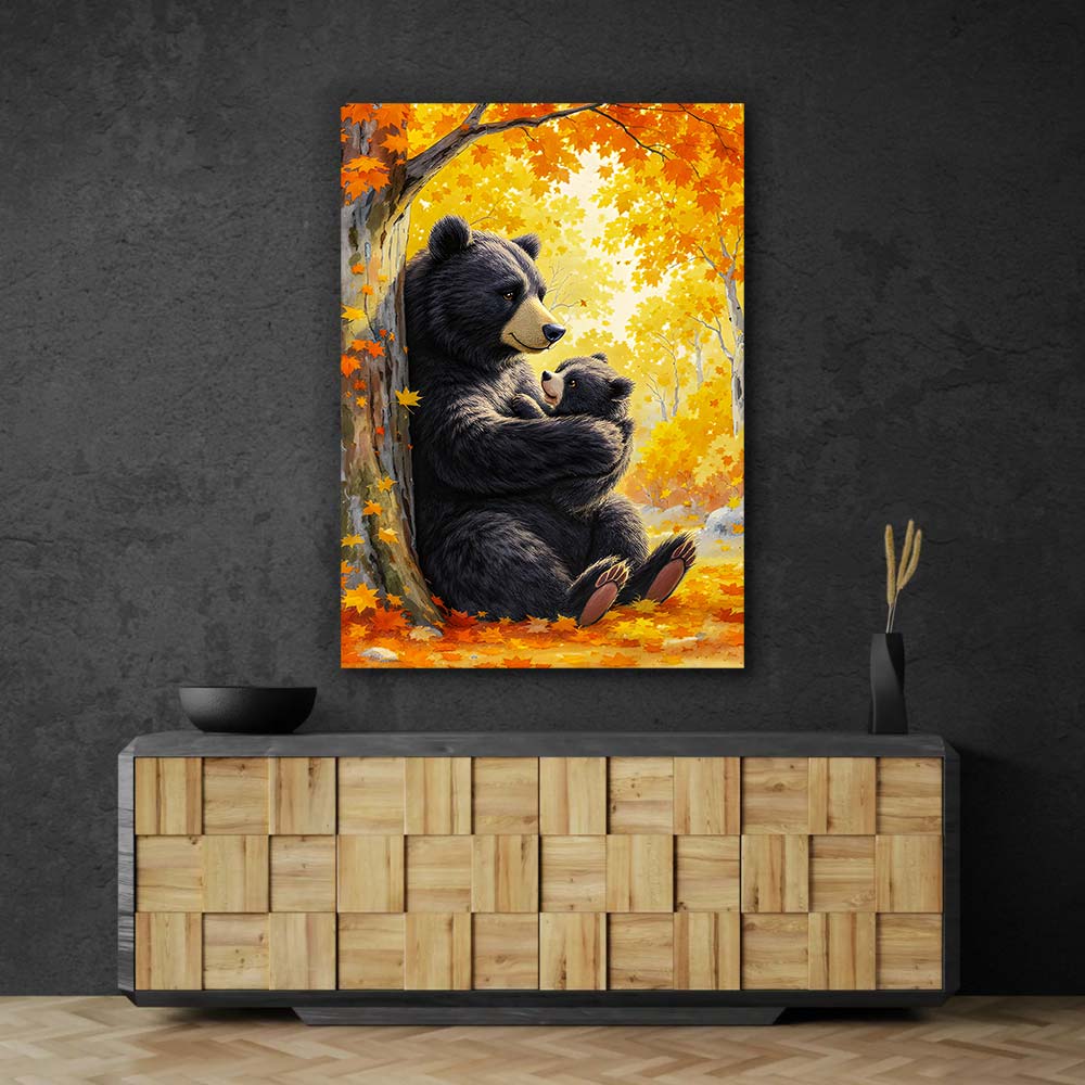 5D Diamond Painting – Kuschelzeit im Herbstwald Unique-Diamond