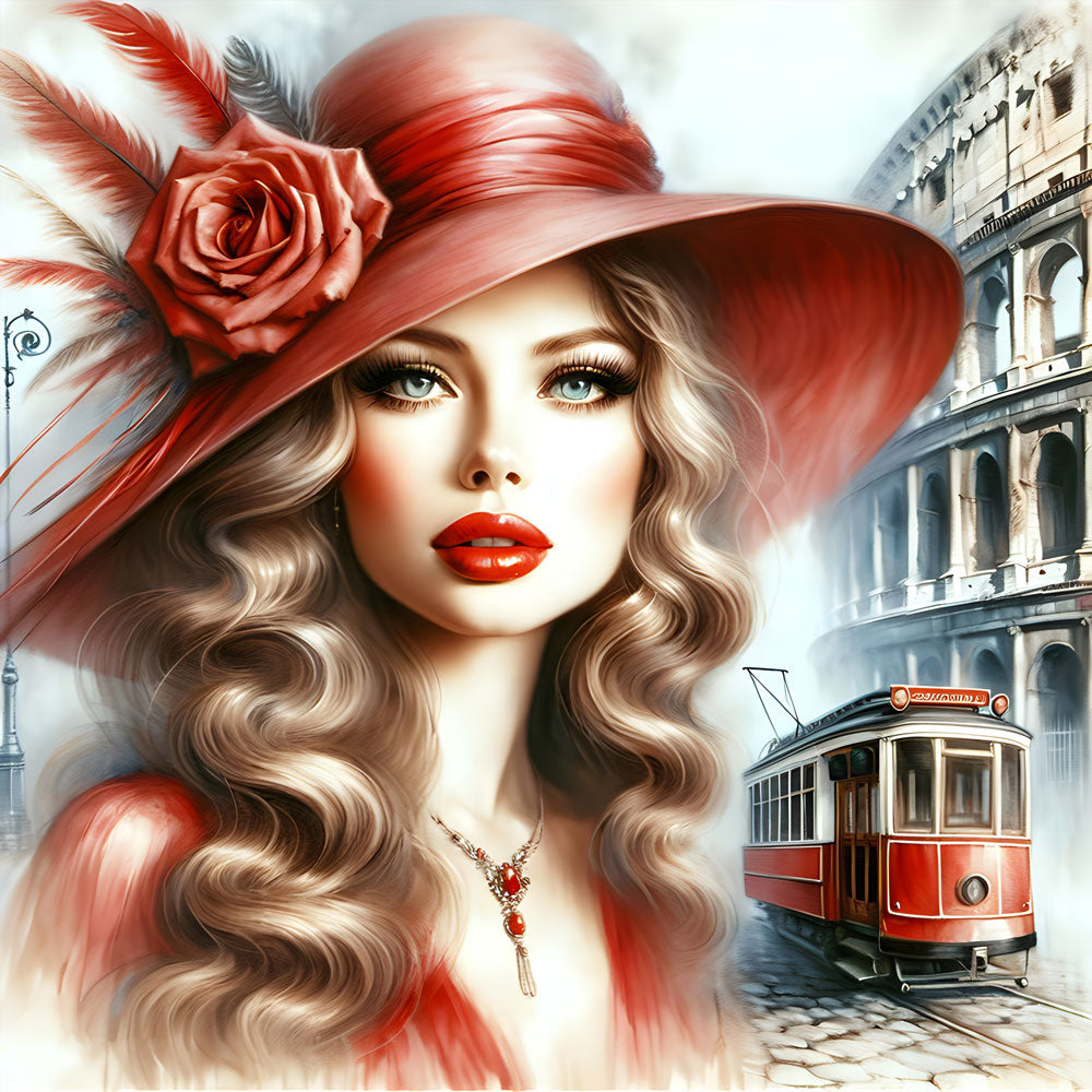 5D Diamond Painting – Lady Venezia Unique-Diamond