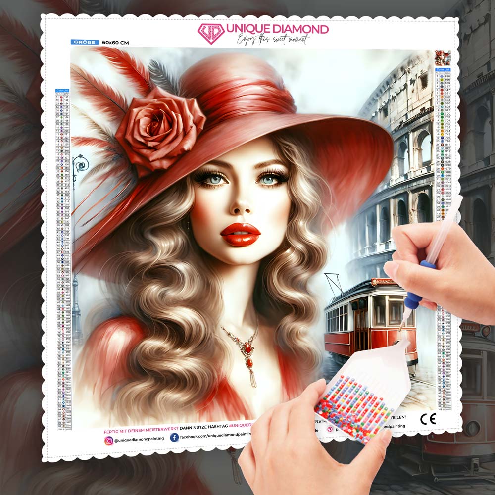 5D Diamond Painting – Lady Venezia Unique-Diamond