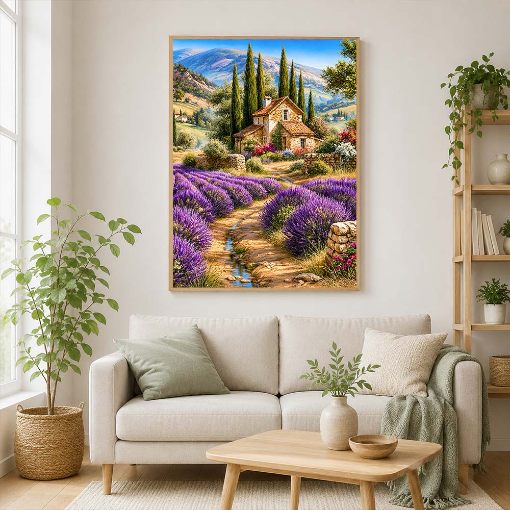 5D Diamond Painting – Lavendelidylle in der Provence