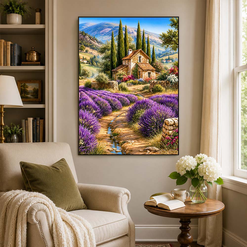 5D Diamond Painting – Lavendelidylle in der Provence