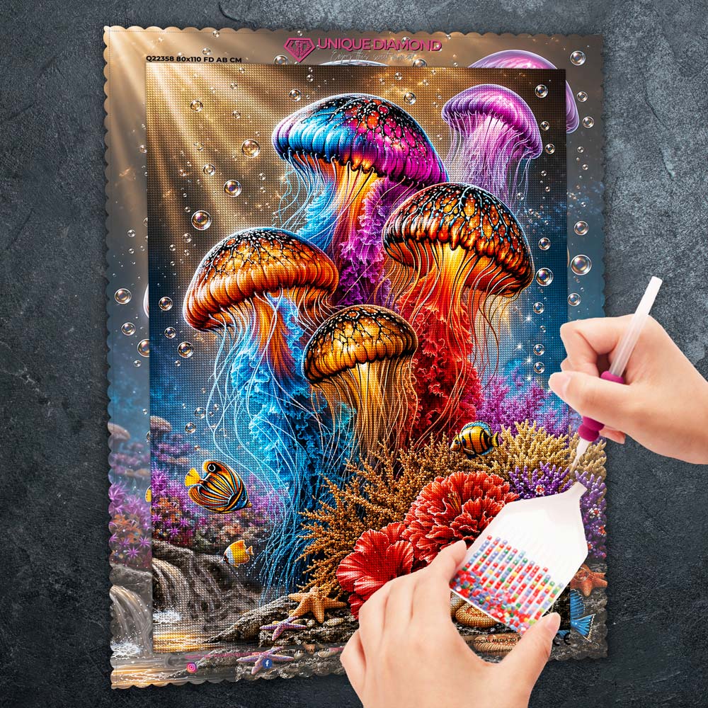 5D Diamond Painting – Leuchten der Tiefsee