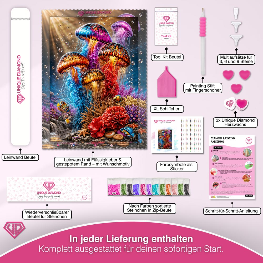 5D Diamond Painting – Leuchten der Tiefsee