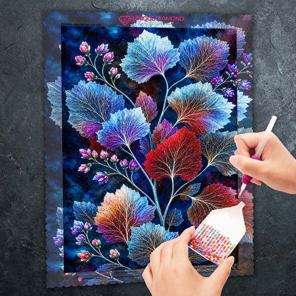 5D Diamond Painting – Leuchtende Blätterpracht