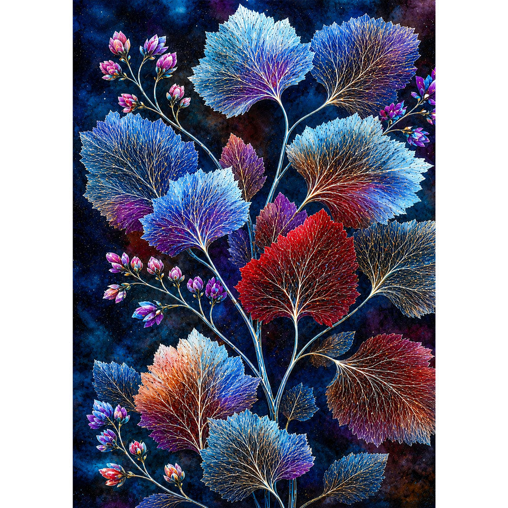 5D Diamond Painting – Leuchtende Blätterpracht | Unique Diamond