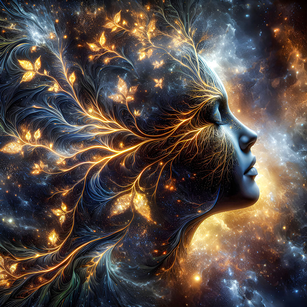 5D Diamond Painting – Lichtgeflüster der Galaxie, Unique-Diamond