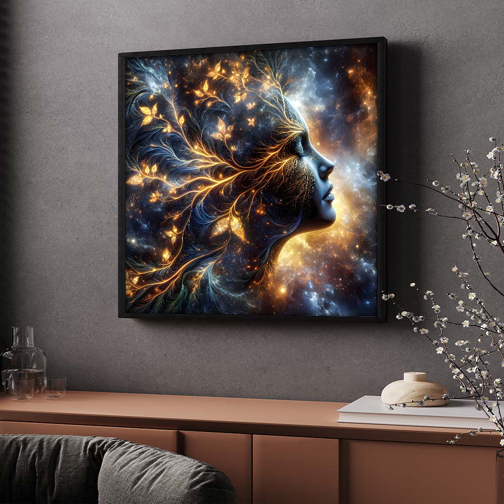 5D Diamond Painting – Lichtgeflüster der Galaxie, Unique-Diamond
