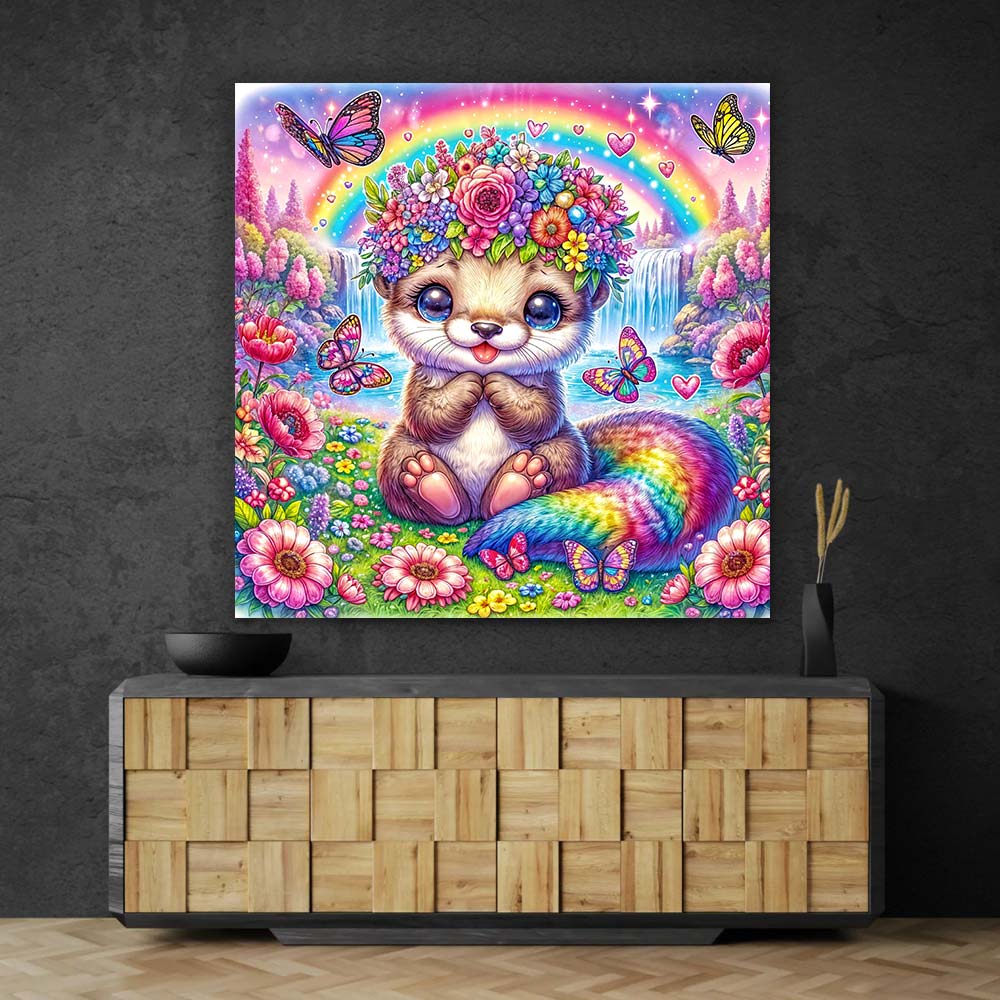 5D Diamond Painting – Lina im Blütenzauberland Unique-Diamond