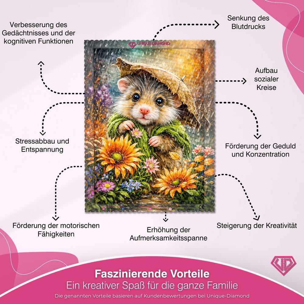 5D Diamond Painting – Little Rain Mouse