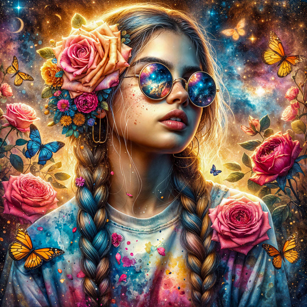 5D Diamond Painting – Luna – Träumerin der Sterne Unique-Diamond