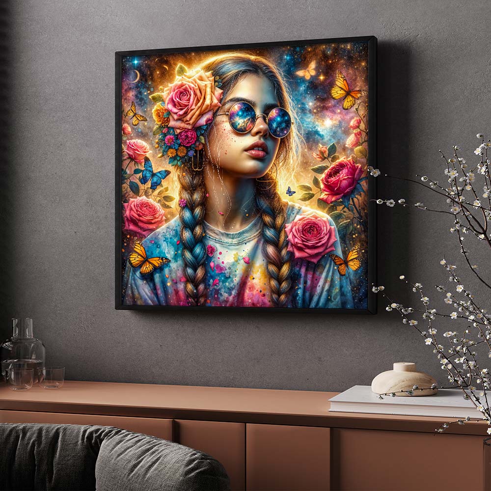 5D Diamond Painting – Luna – Träumerin der Sterne Unique-Diamond