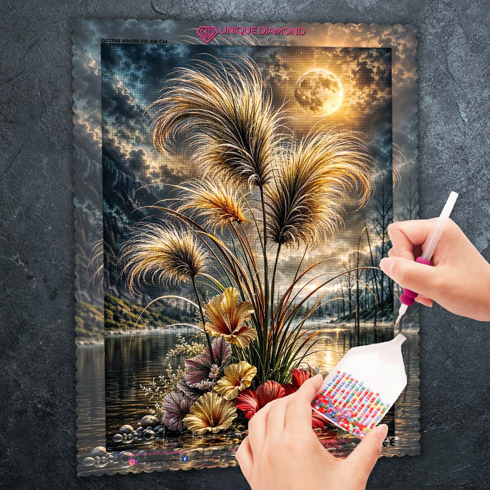5D Diamond Painting – Lunaria Mondschimmer