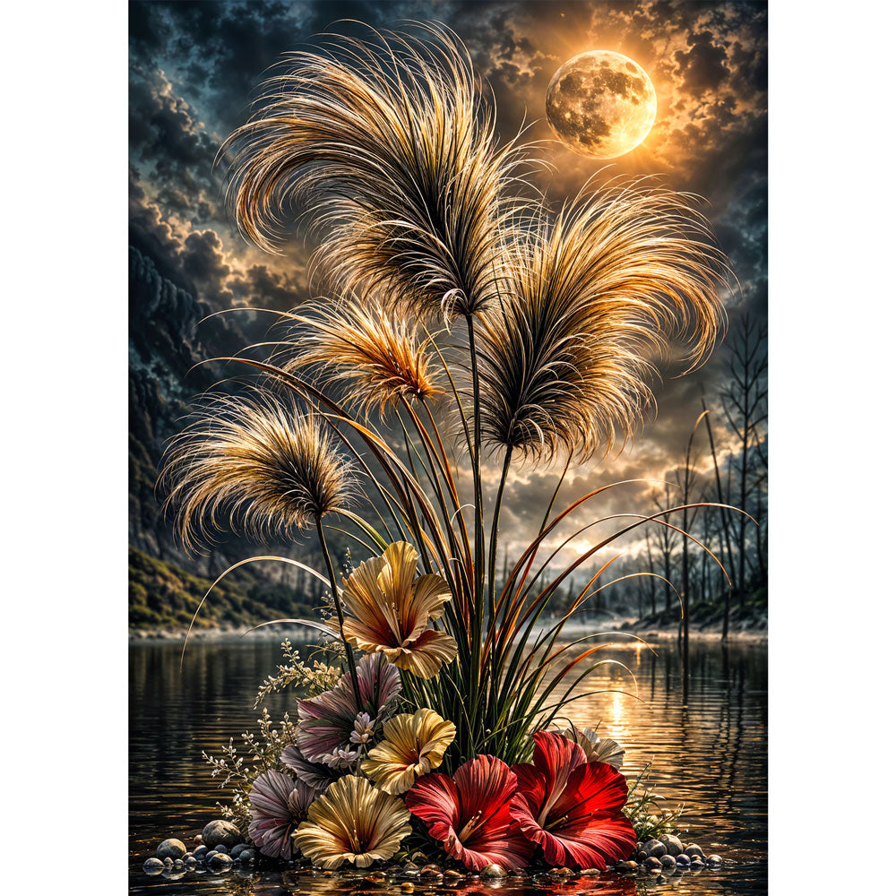 5D Diamond Painting – Lunaria Mondschimmer | Unique Diamond