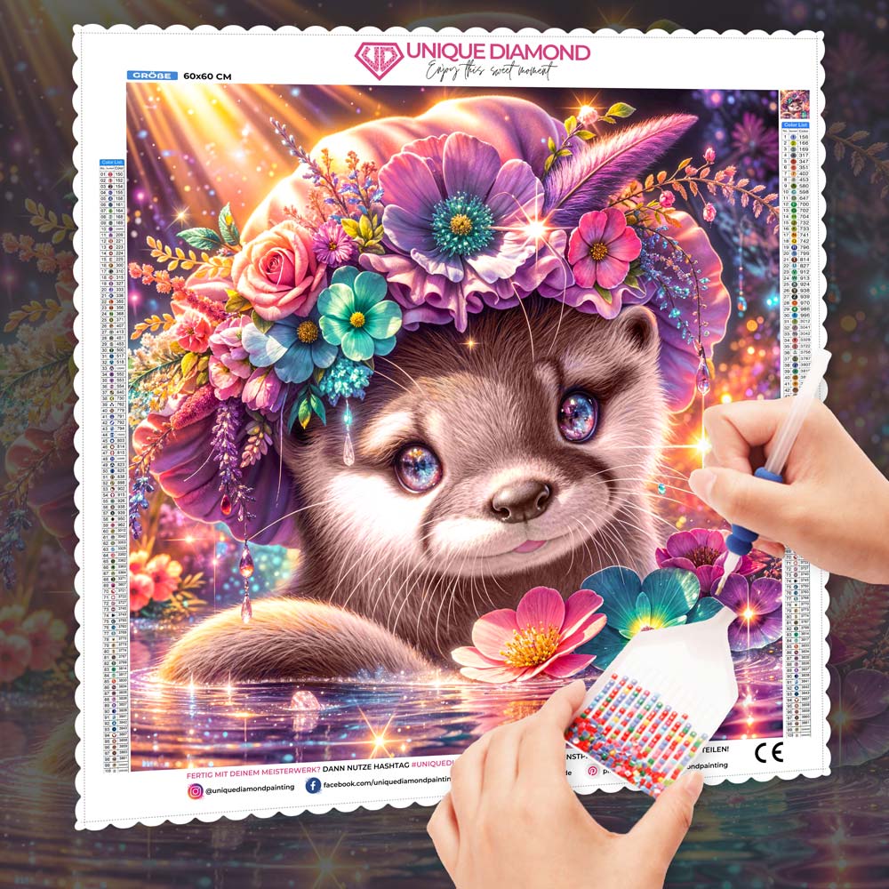 5D Diamond Painting – Märchenhafter Otterzauber, Unique-Diamond