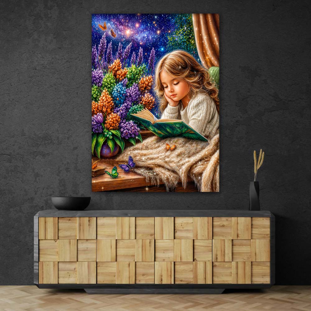 5D Diamond Painting – Magische Lesestunde