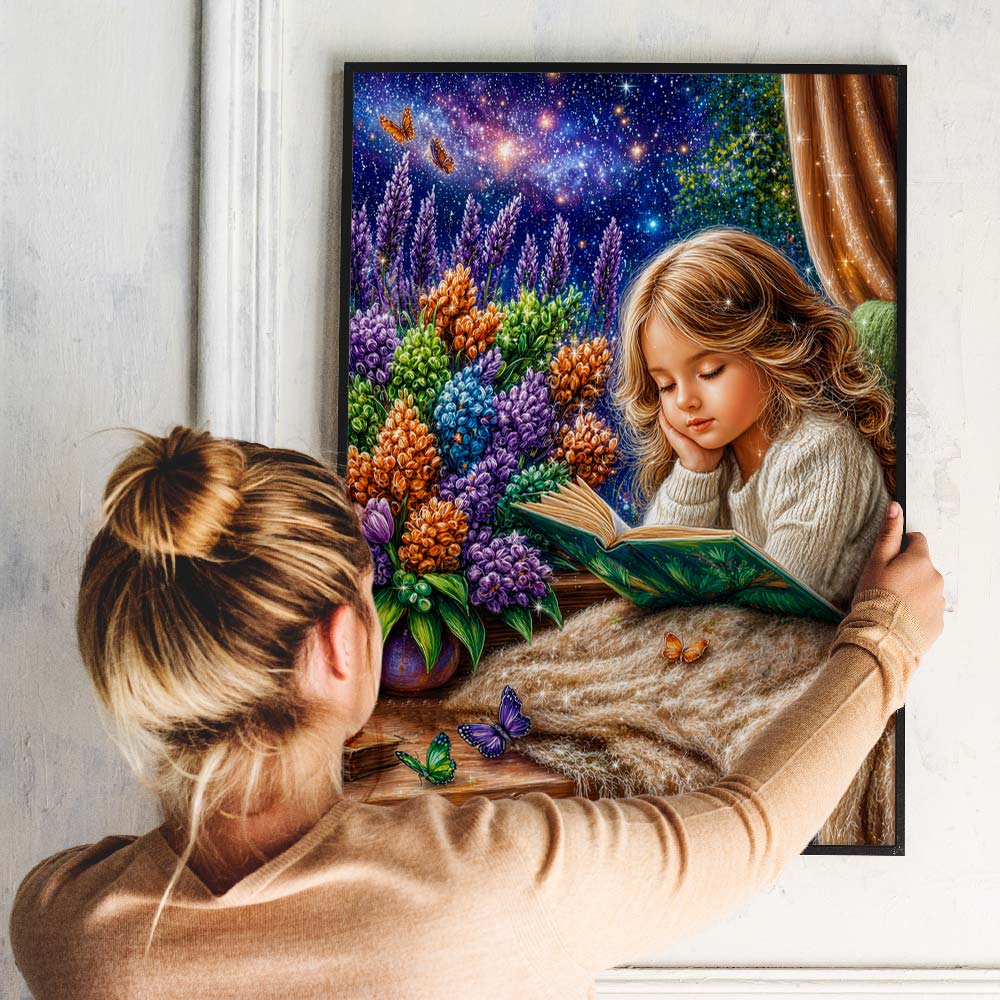 5D Diamond Painting – Magische Lesestunde