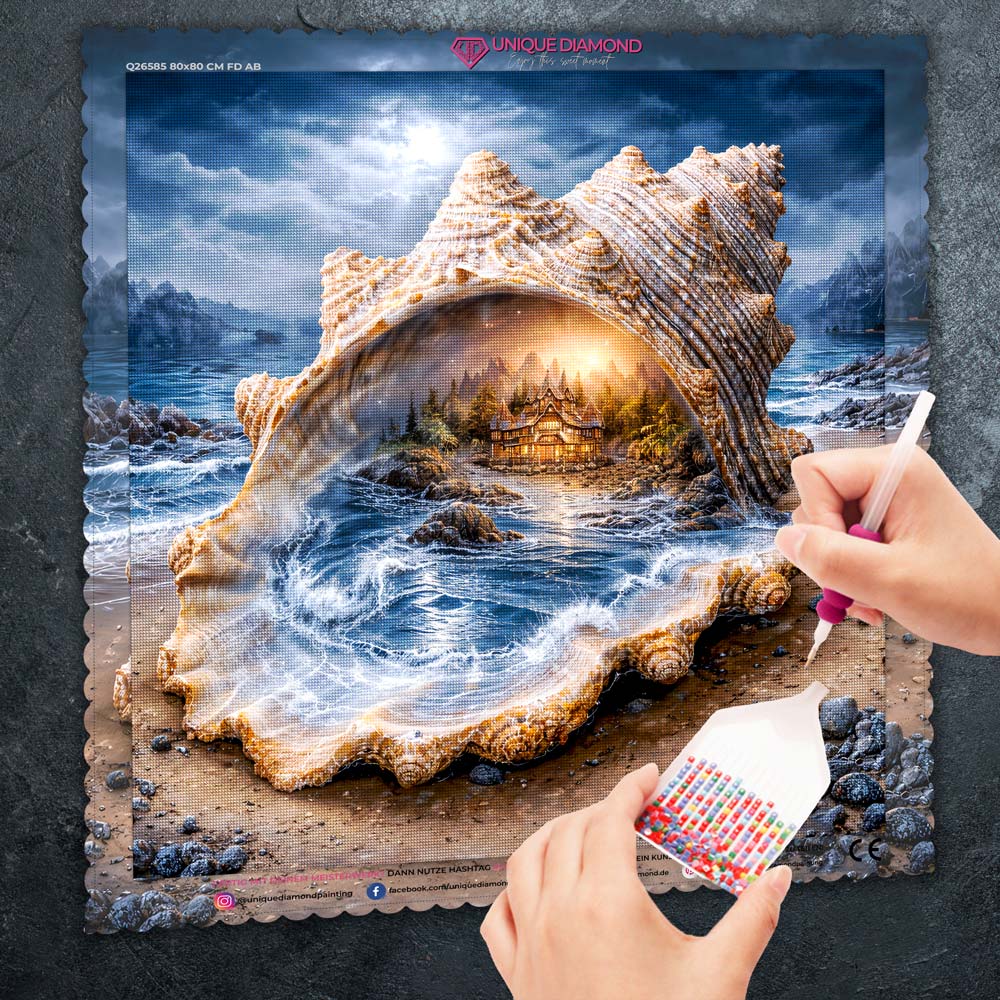 5D Diamond Painting – Magisches Tor der Ozeanseele