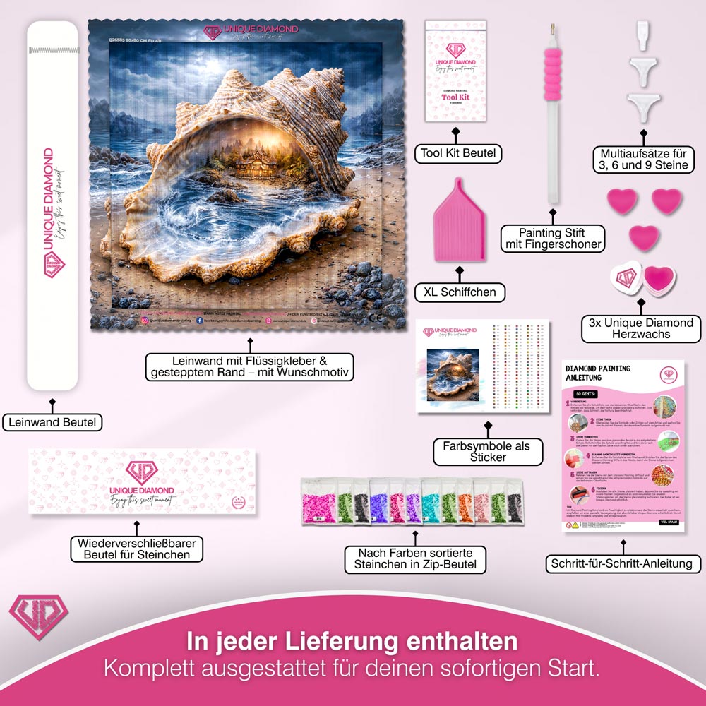 5D Diamond Painting – Magisches Tor der Ozeanseele