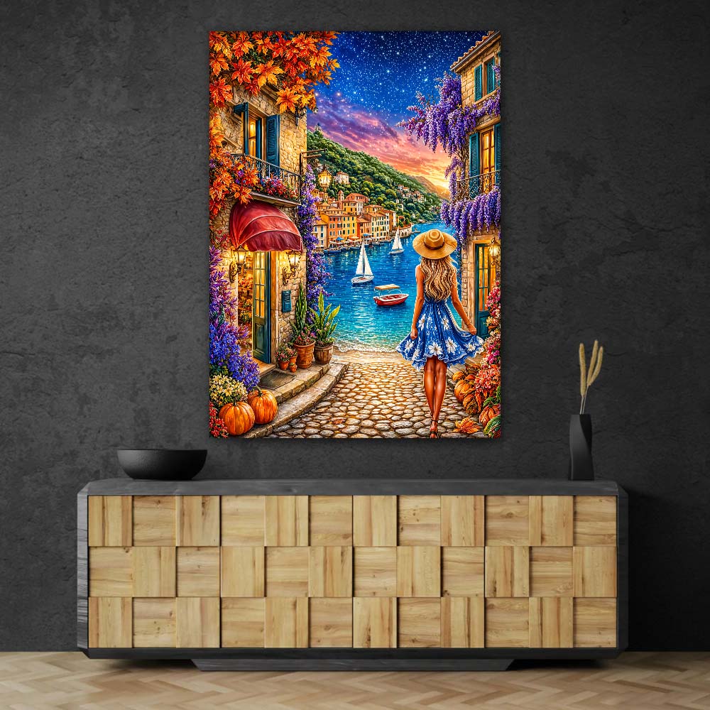 5D Diamond Painting – Mediterraner Hafen