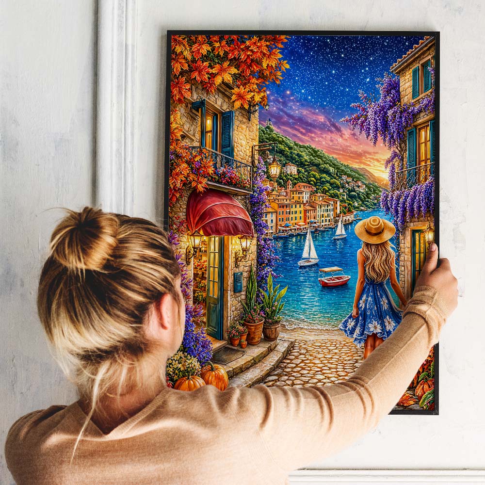 5D Diamond Painting – Mediterraner Hafen