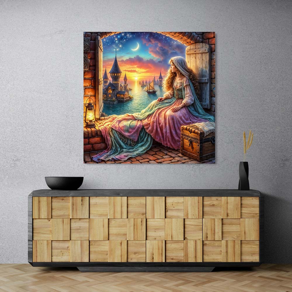 5D Diamond Painting – Melodie des Sonnenmonds Unique-Diamond