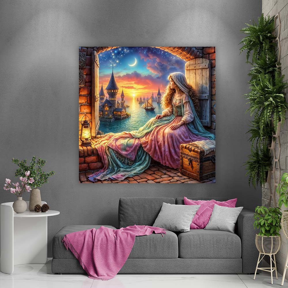 5D Diamond Painting – Melodie des Sonnenmonds Unique-Diamond