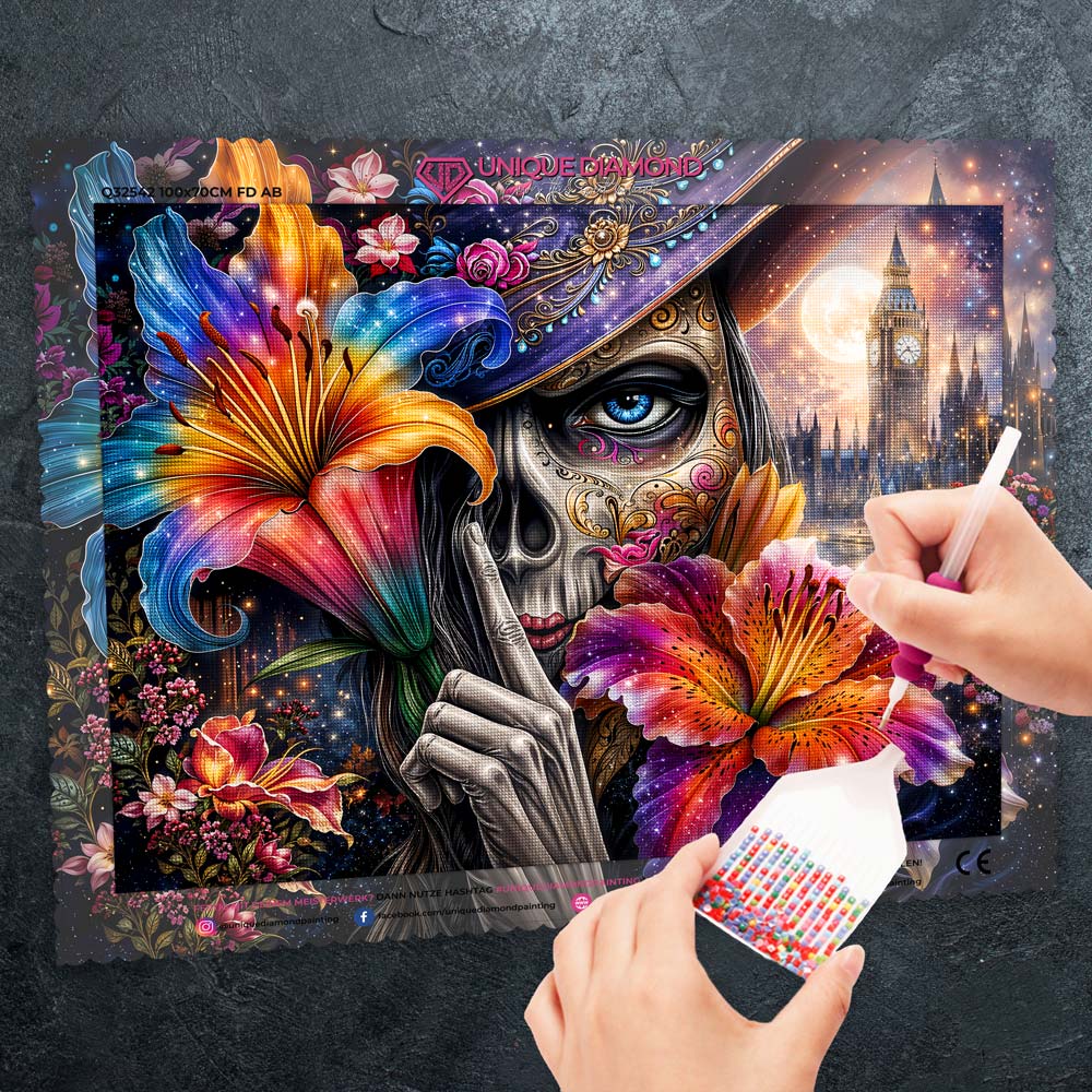 5D Diamond Painting – Midnight Veil, Unique-Diamond