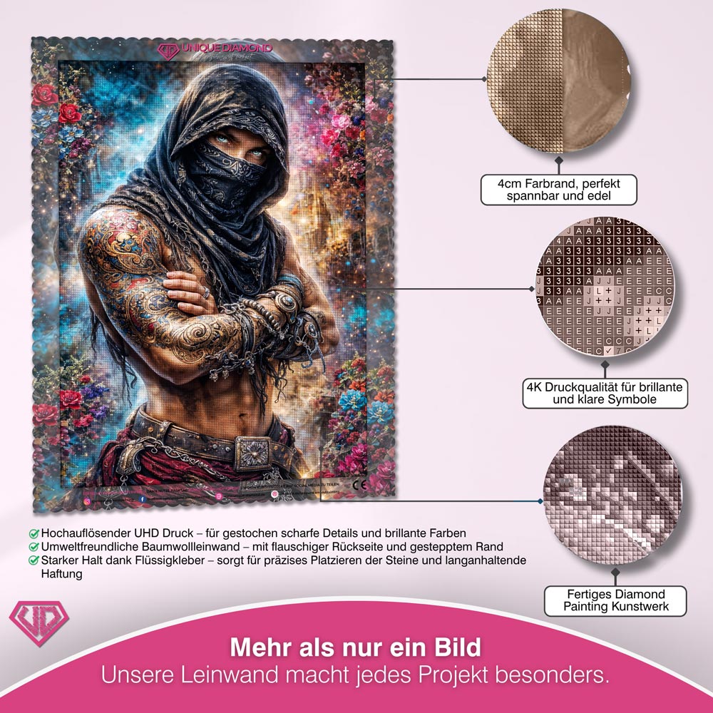 5D Diamond Painting – Mystic Desert Warrior