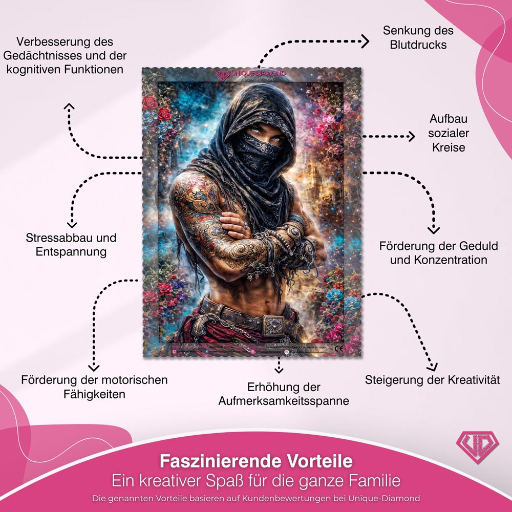 5D Diamond Painting – Mystic Desert Warrior