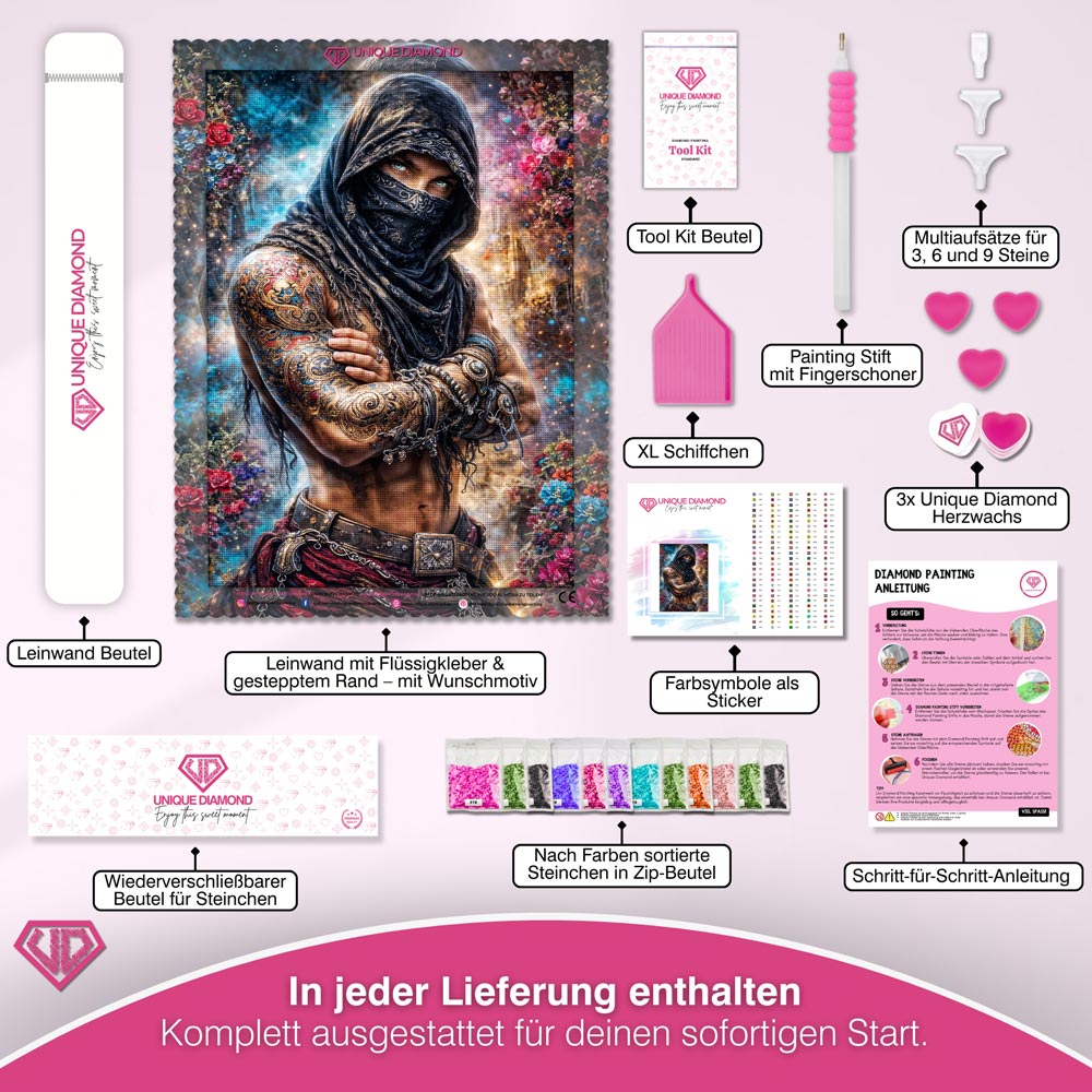 5D Diamond Painting – Mystic Desert Warrior