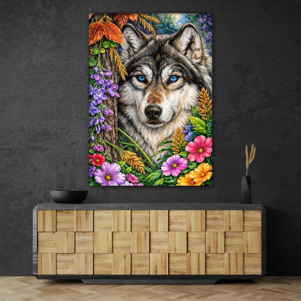 5D Diamond Painting – Mystic Forest Wolf