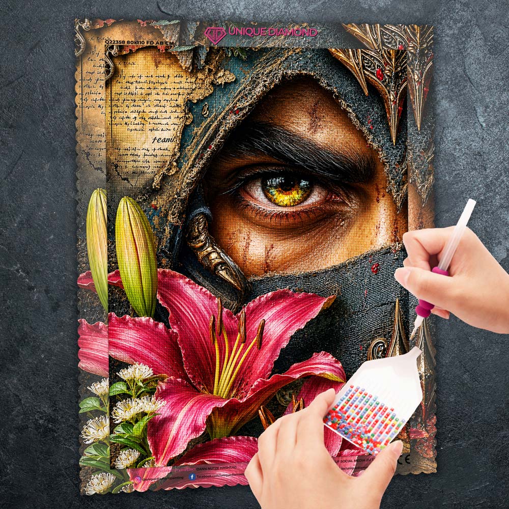 5D Diamond Painting – Mystischer Blick des Wächters